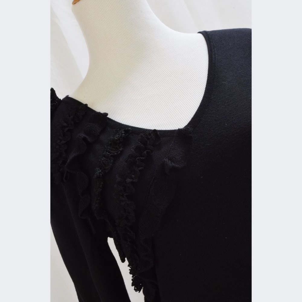 BCBG Max Azria Women's Size XS Petite Black Sweater - Picture 5 of 6